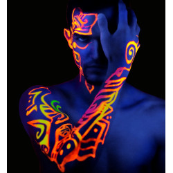 Neónové farby na telo, 6 kusov